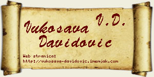 Vukosava Davidović vizit kartica